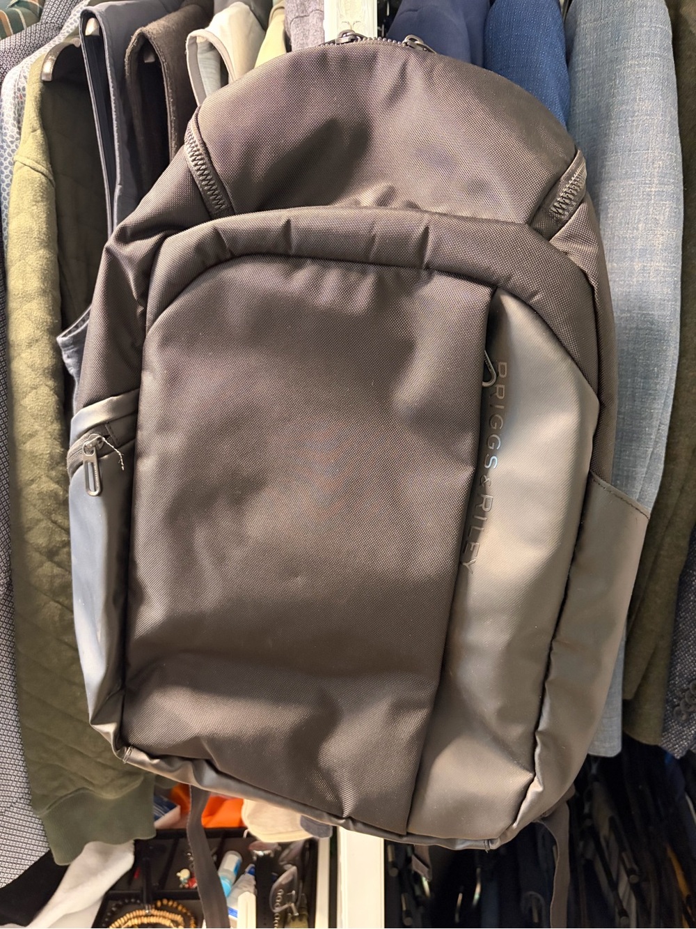 Briggs & Riley Black and Gray Men's Backpack